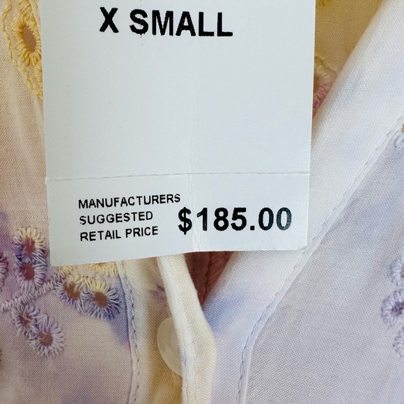 New Young Fabulous & Broke Kyra boho eyelet tie dye violet burst jumpsuit romper - Picture 8 of 9